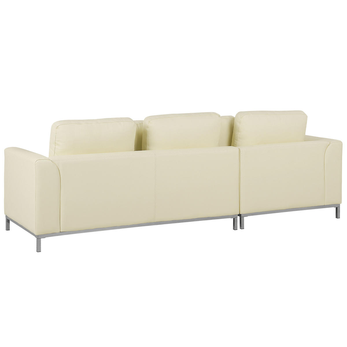 ECKSOFA Leder Beige linksseitig Oslo - Beige, Leder (270/151cm) - Beliani