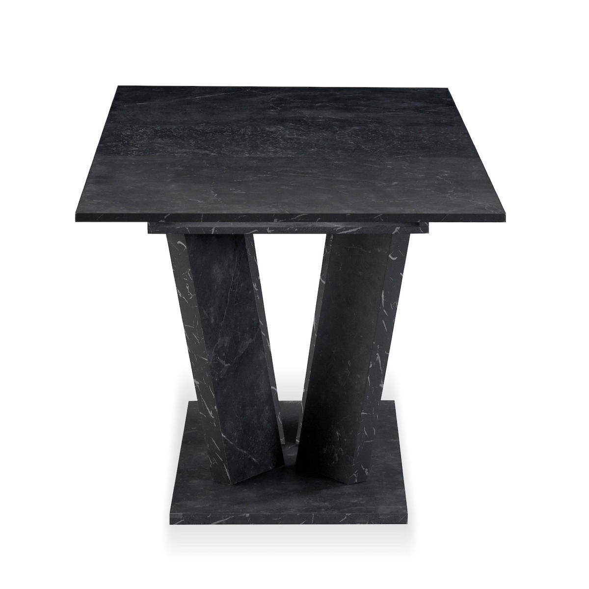 ESSTISCH WILLEM 120-160/80/76 cm - Anthrazit, Holzwerkstoff (80/120/76cm) - B&D Home