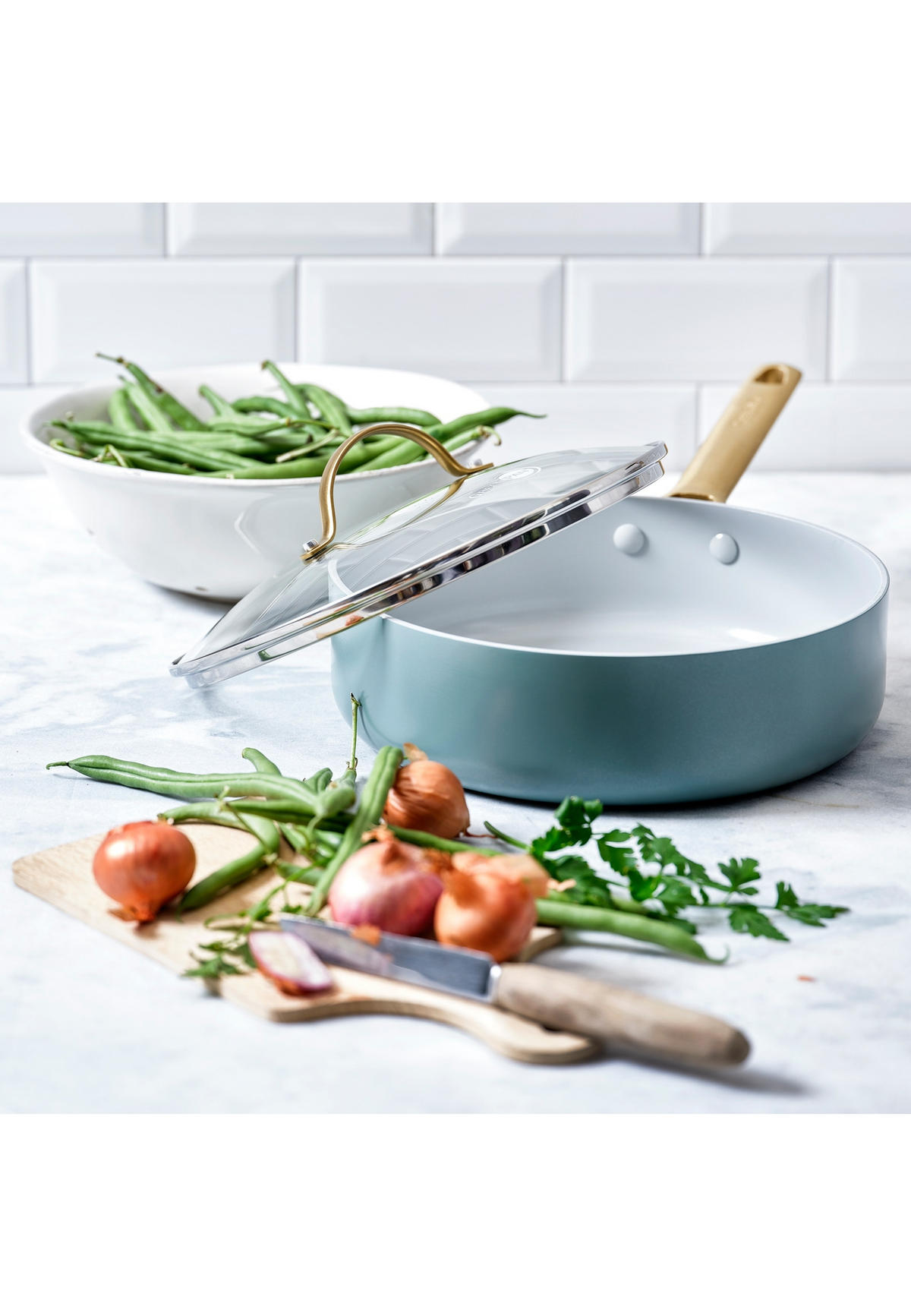 SCHMORPFANNE Padova Reserve - Blau, Metall (28cm) - GreenPan