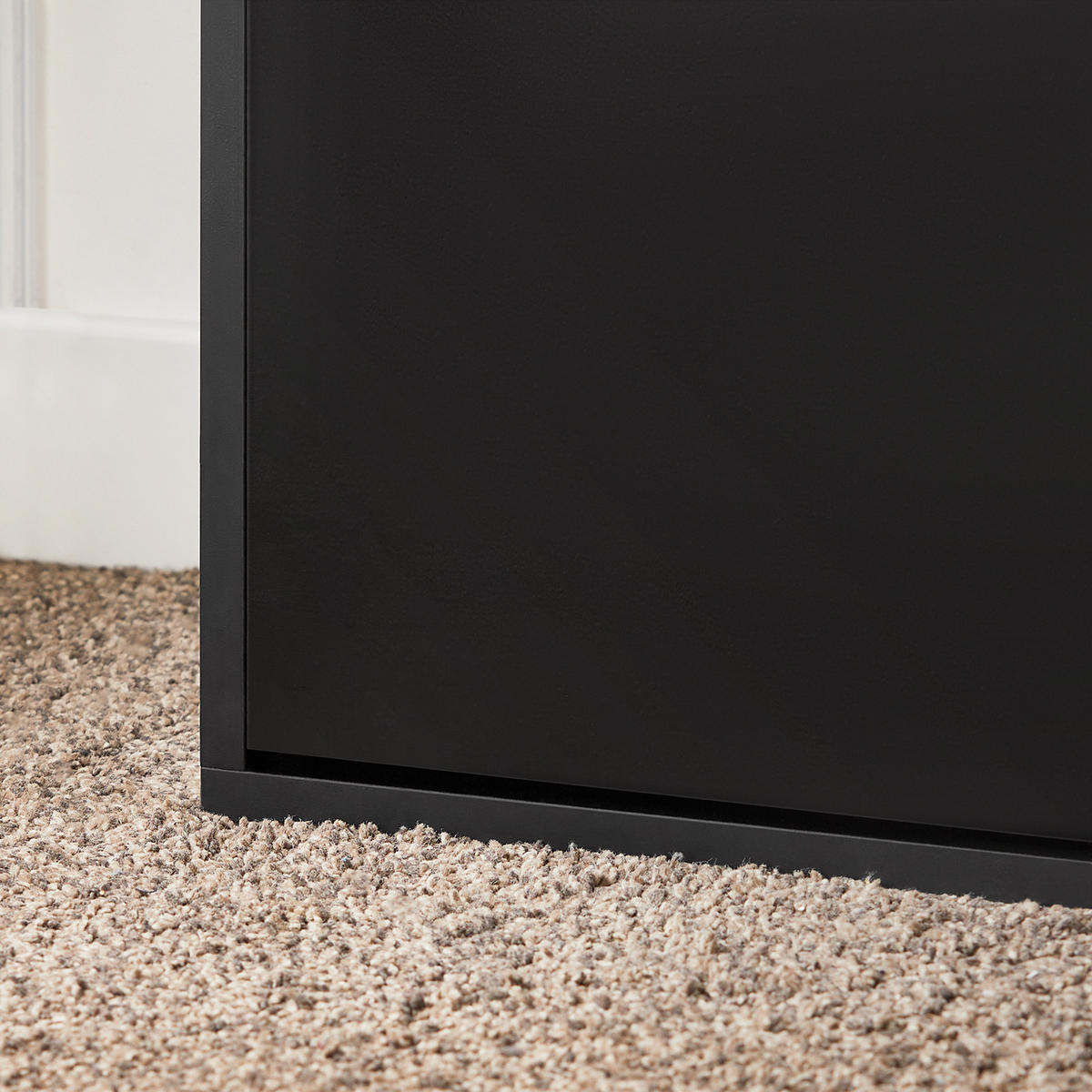SCHUHBANK Schwarz - Schwarz, Holzwerkstoff (60/50/30cm) - SoBuy