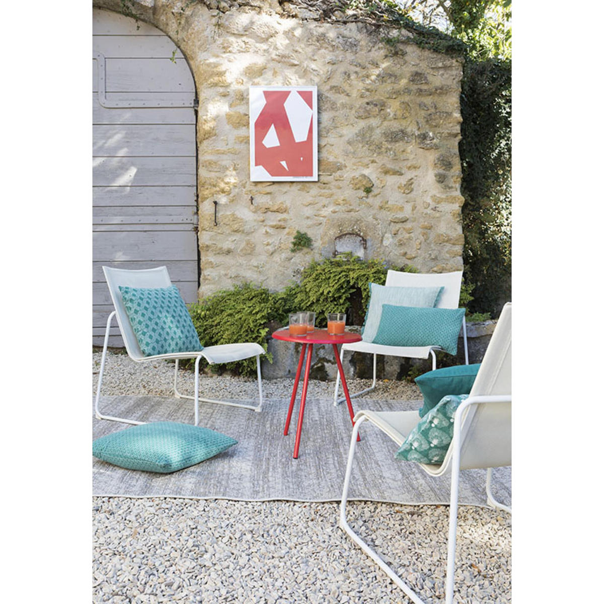 OUTDOOR-TEPPICH Catania 2 grau 160 x 230 cm - Grau, Textil (160/230cm) - Vivaraise