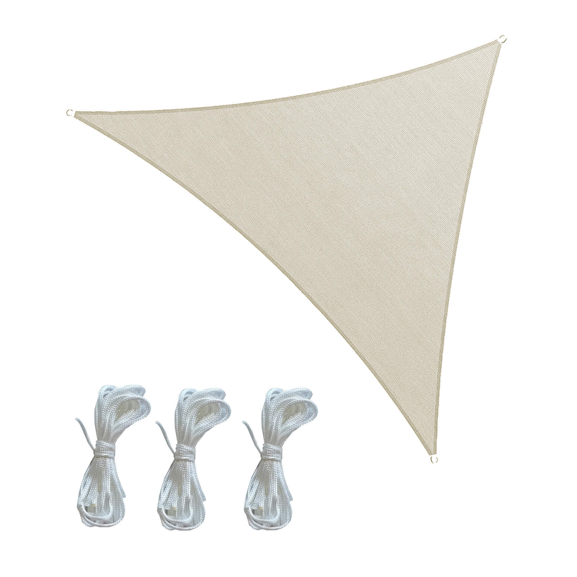 SONNENSEGEL Creme Weiß 300/300/1 cm - Weiß, Kunststoff (300/300cm) - Mobili Rebecca