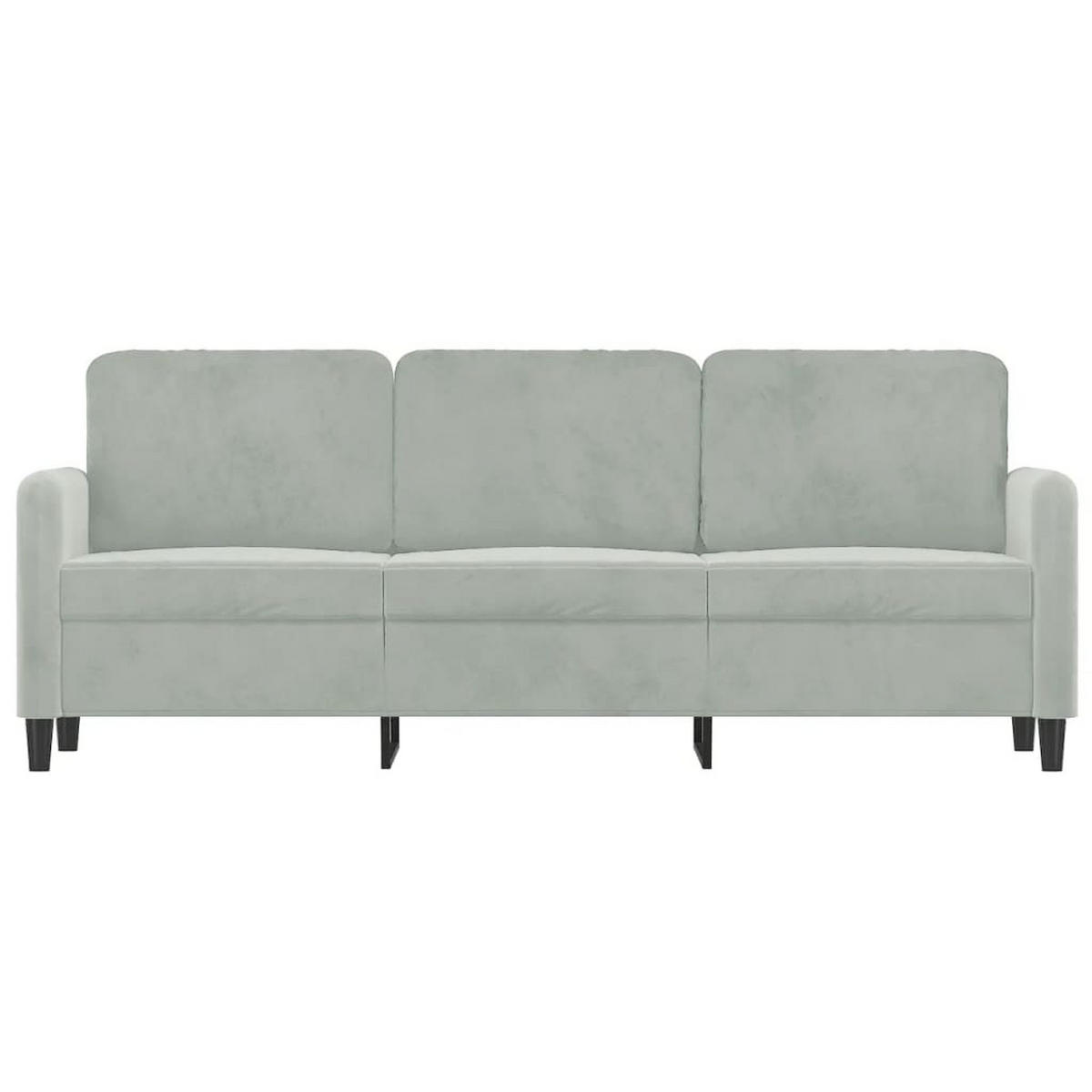 3-SITZER-SOFA Eisleben - Grau, Naturmaterialien (198/77/80cm) - Nettlife
