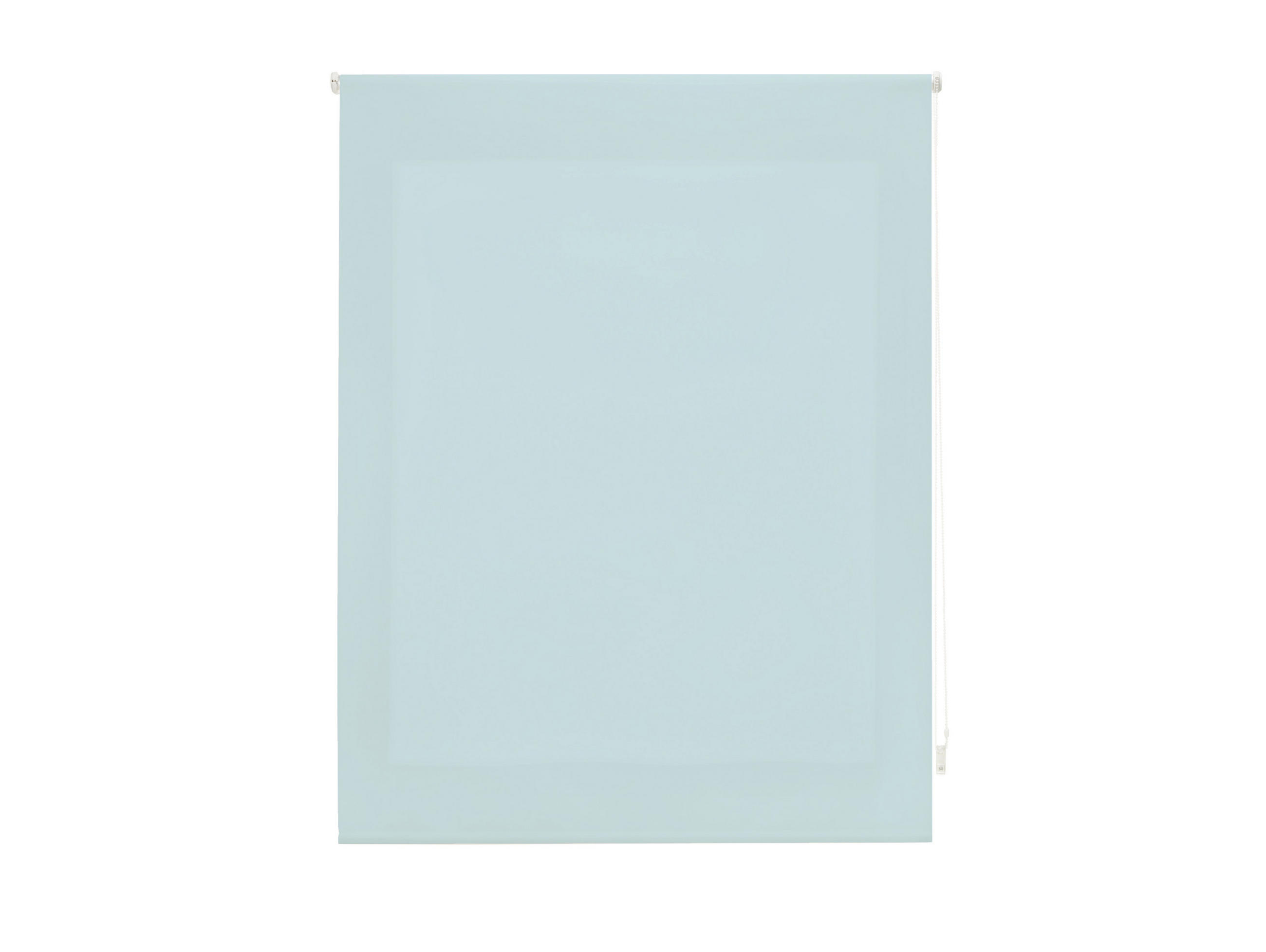 ROLLO Polyester Transluzent Hellblau 140x175 - Hellblau, Textil (140/175/1cm) - Purline