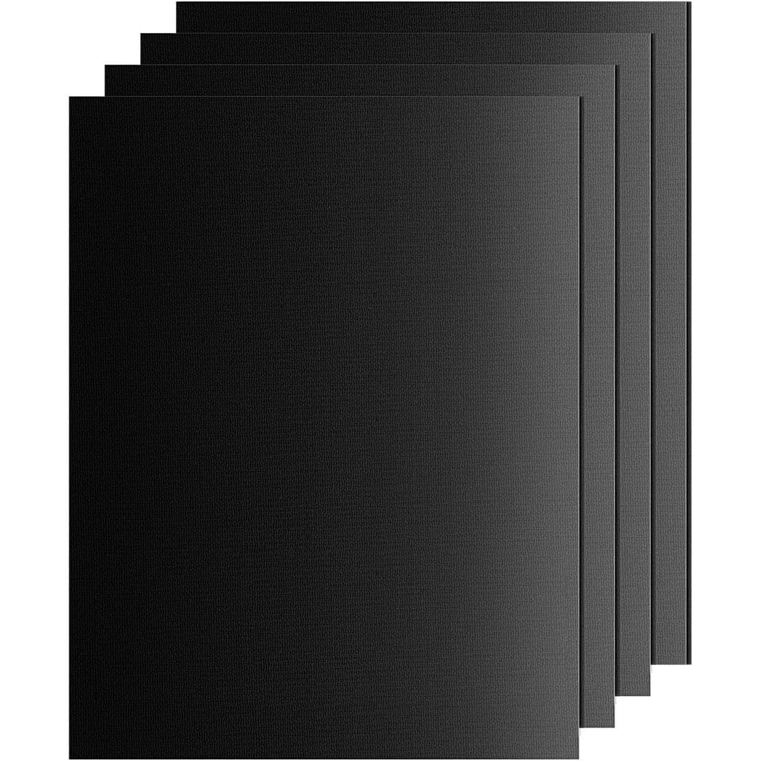 GRILLMATTE 4er Set 40 x 60 cm Antihaft - Schwarz, Kunststoff (32/0.3/40cm)