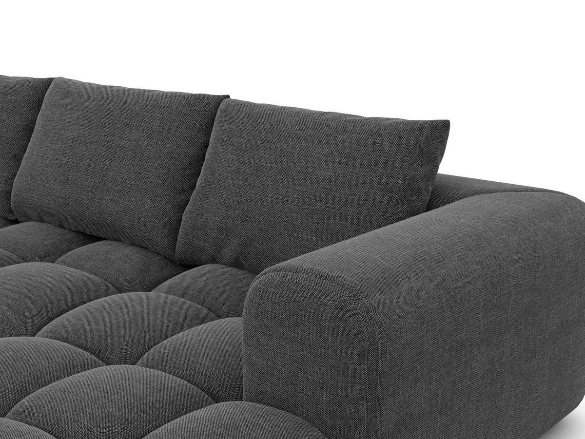 WOHNLANDSCHAFT Casaluna U-Form Anthrazit Strukturstoff - Anthrazit, Kunststoff (338/88/267cm)