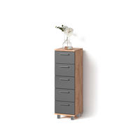 BADSCHRANK Eisak Goldkraft Eiche 30 x 95 cm - Honigeiche, Holzwerkstoff (30/95/30cm) - Livinity®