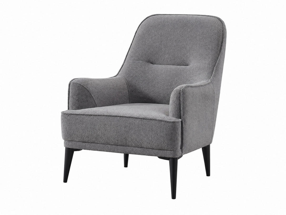 SITZGARNITUR Manta, Grau Stellvariante 2+1+1 - Grau, Holzwerkstoff/Kunststoff (174/87/98cm)