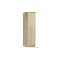 DREHTÜRENSCHRANK 50/207/59 cm Szantal 1D Sonoma/Sonoma - Alufarben/Sonoma Eiche, Holzwerkstoff/Kunststoff (50/207/59cm) - imoebel24