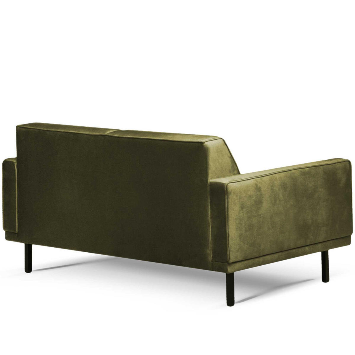 EINZELSOFA BARO 2-Sitzer,Olivgrün - Olivgrün, Holz/Textil (150/71/81cm) - KONSIMO®