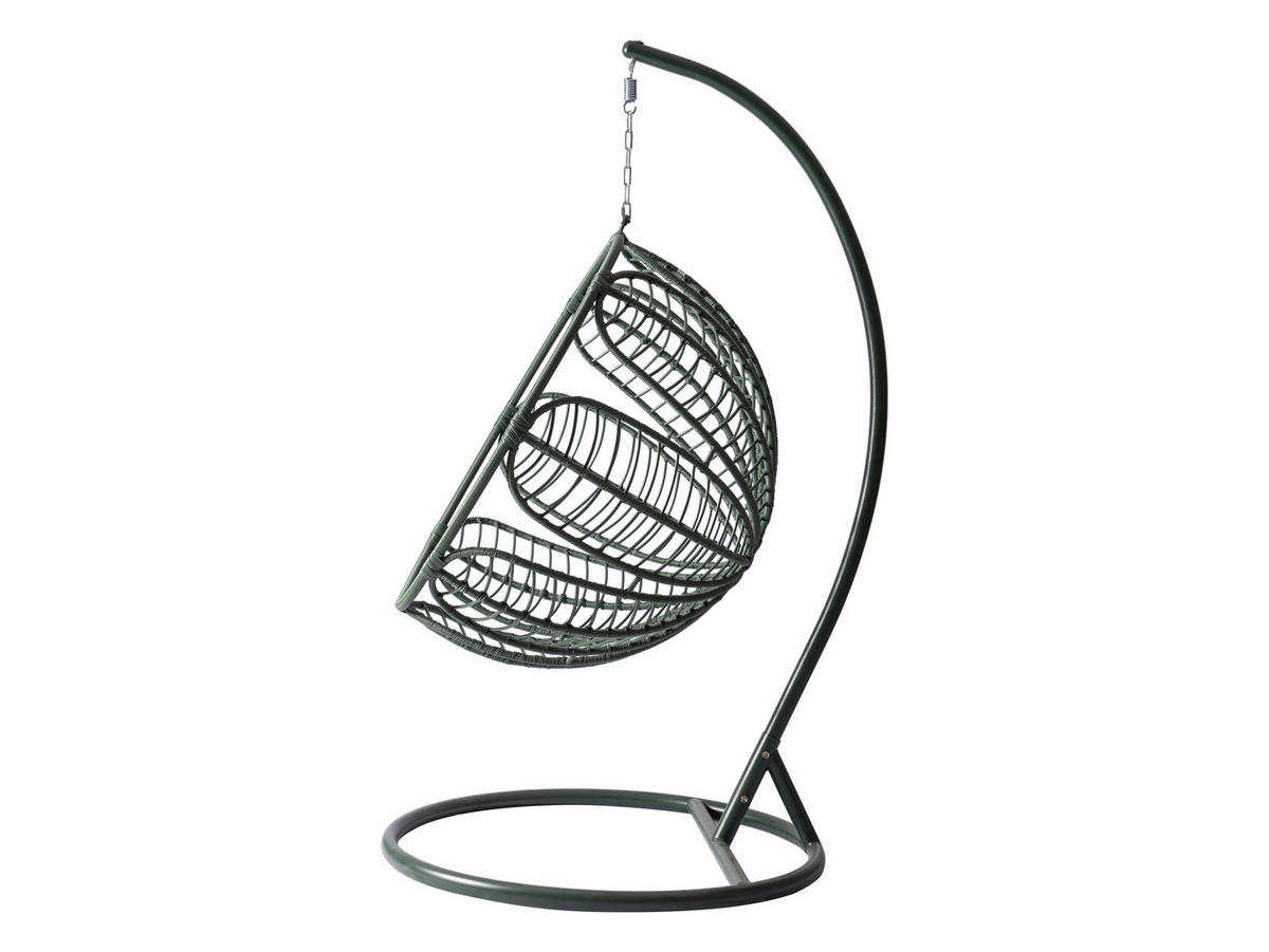 HÄNGESESSEL Floressa - Grün, Metall (106/195/105cm) - MIRJAN24