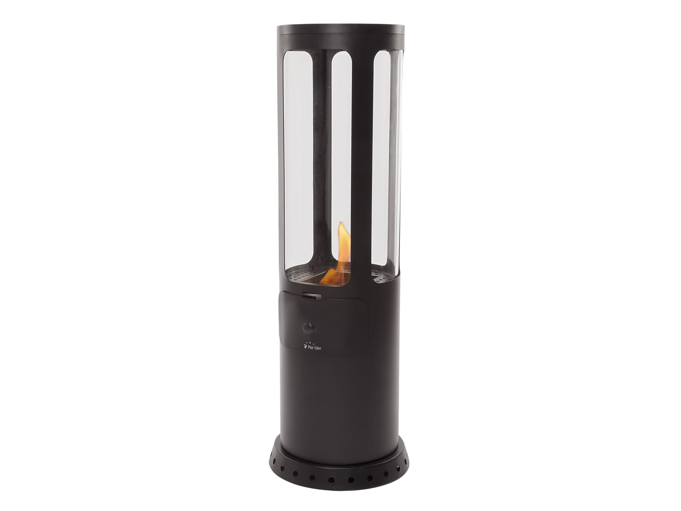 BIOETHANOL-OFEN Schwarz inklusive 1.5 L-Tank und 3 kW Leistung - Schwarz, Metall (37/110/37cm) - Purline