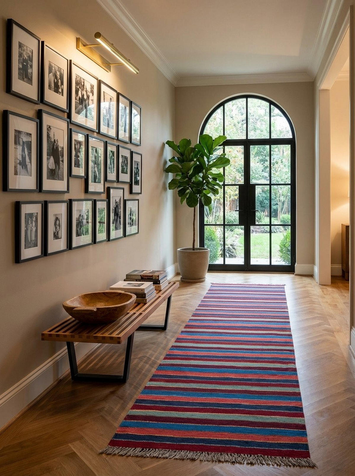 HANDWEBTEPPICH Kelim Gashgai Mehrfarbig 199/60 cm Schurwolle - Multicolor, Textil (60/199cm) - Looma