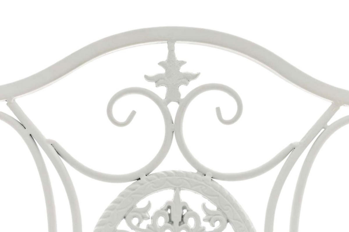 STÜHLE Sidan - 2er Set weiß - Weiß, Metall (42/91.5/49cm) - TPFGarden