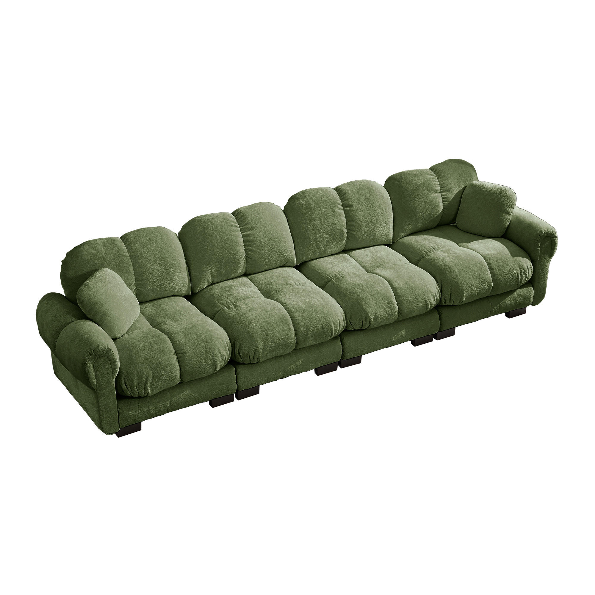 ComfortXL 4-Sitzer-Sofa Grün 86x90x330 cm