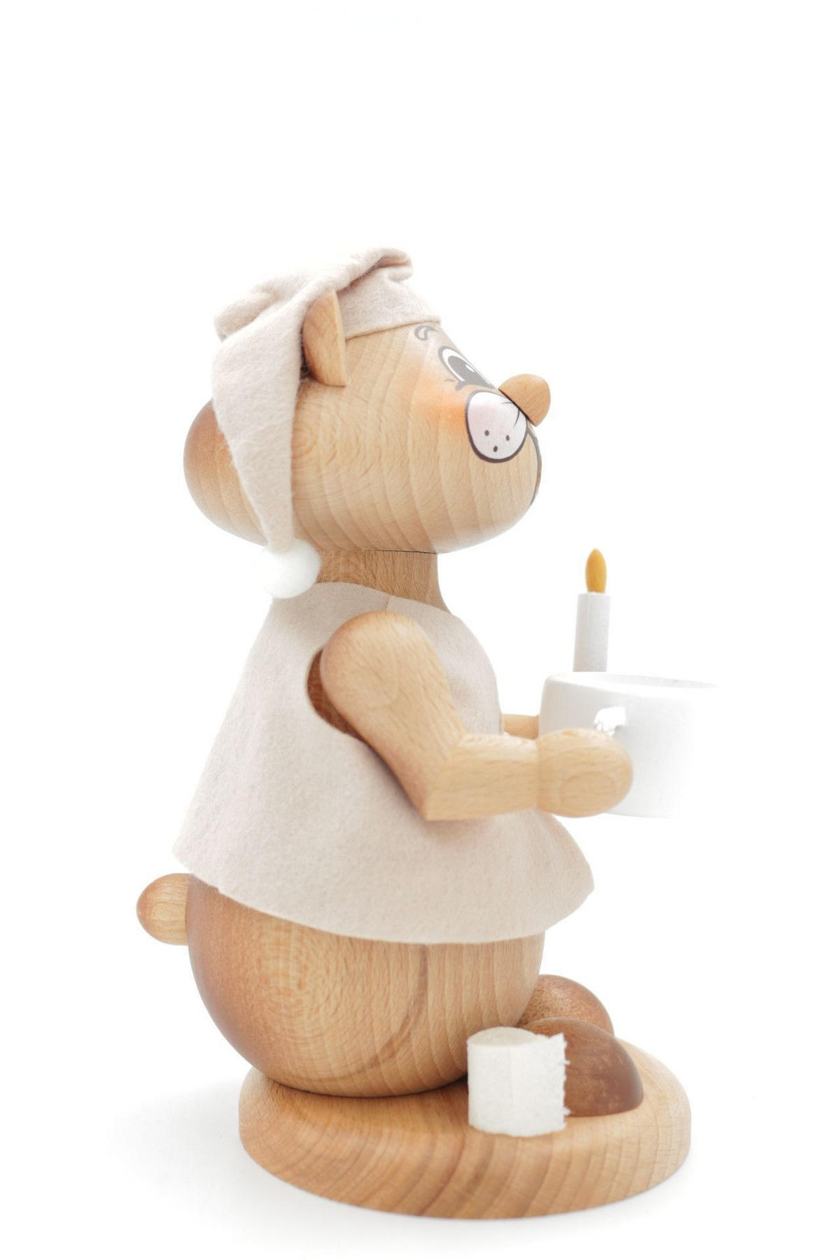 RAUCHFIGUR Hamster Nachtwandler 18 cm - Multicolor, Holz (12/18/0.1cm)