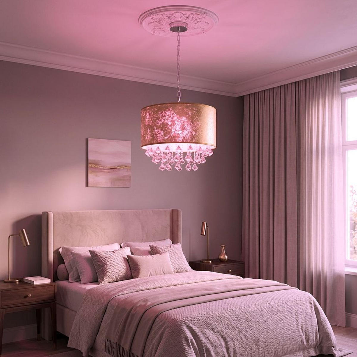LED HÄNGELEUCHTE Amy Gold - Goldfarben, Metall (40/40/140cm) - Globo Lighting