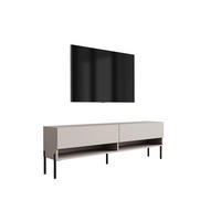 TV-LOWBOARD 170 cm Kaschmir, gerade schwarze Beine, 170 × 32 × 52 cm - Beige, Holzwerkstoff (170/52/32cm) - 3XE LIVING