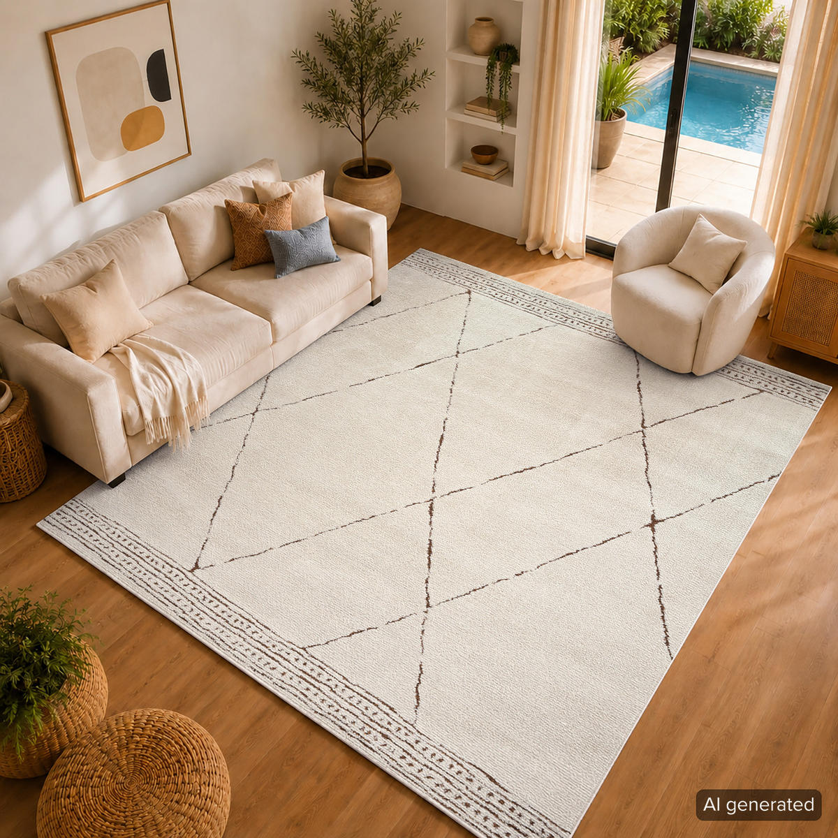 KURZFLORTEPPICH Inga 200/275 cm Terracotta - Terracotta, Textil (200/275cm) - LIVABLISS
