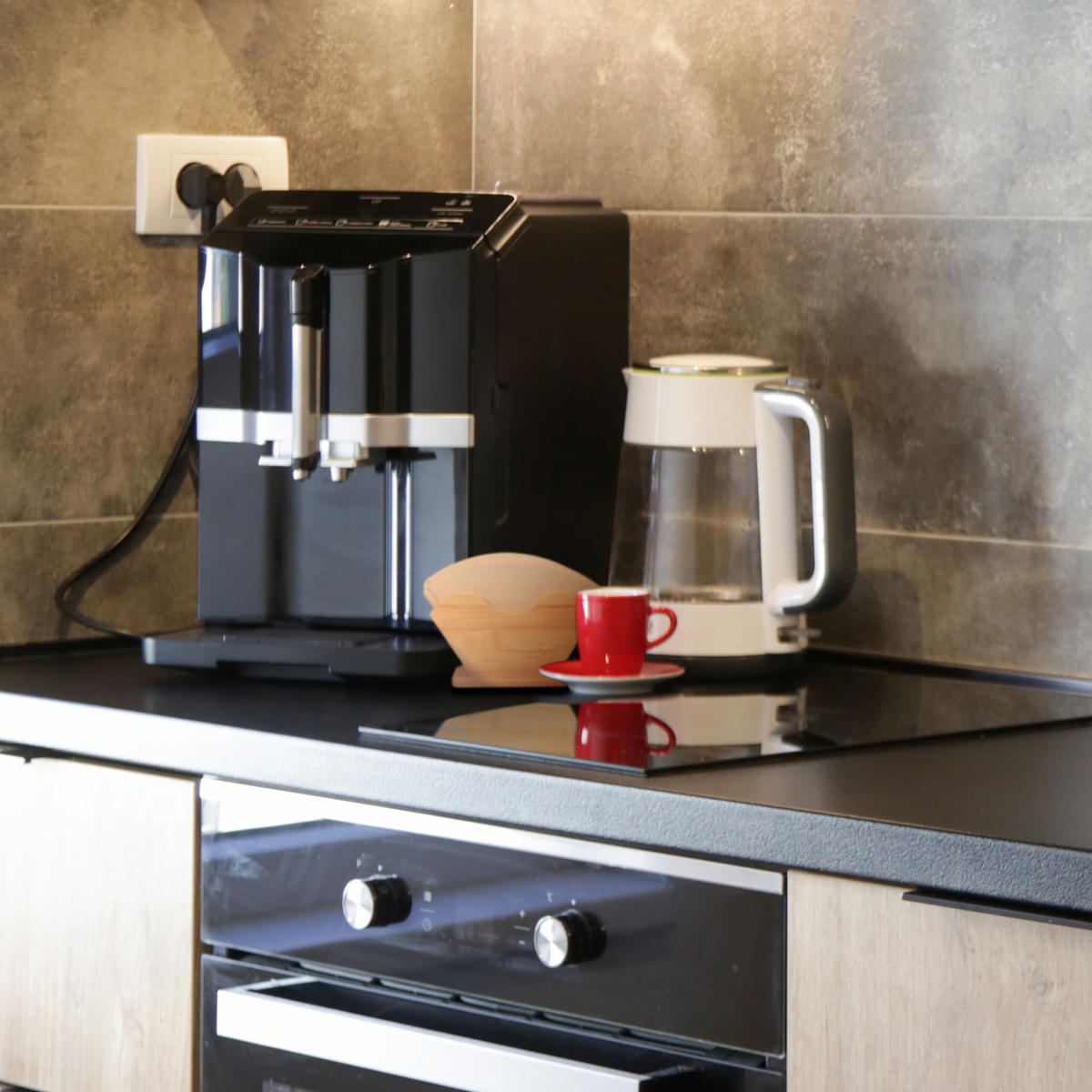 KAFFEEFILTERHALTER - Hellbraun, Holz (18/10/6cm) - Relaxdays