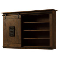 WANDREGAL Mango 130x25x80 braun lackiert RAILWAY #458 - Braun, Holz (130/80/25cm) - Massivmoebel24