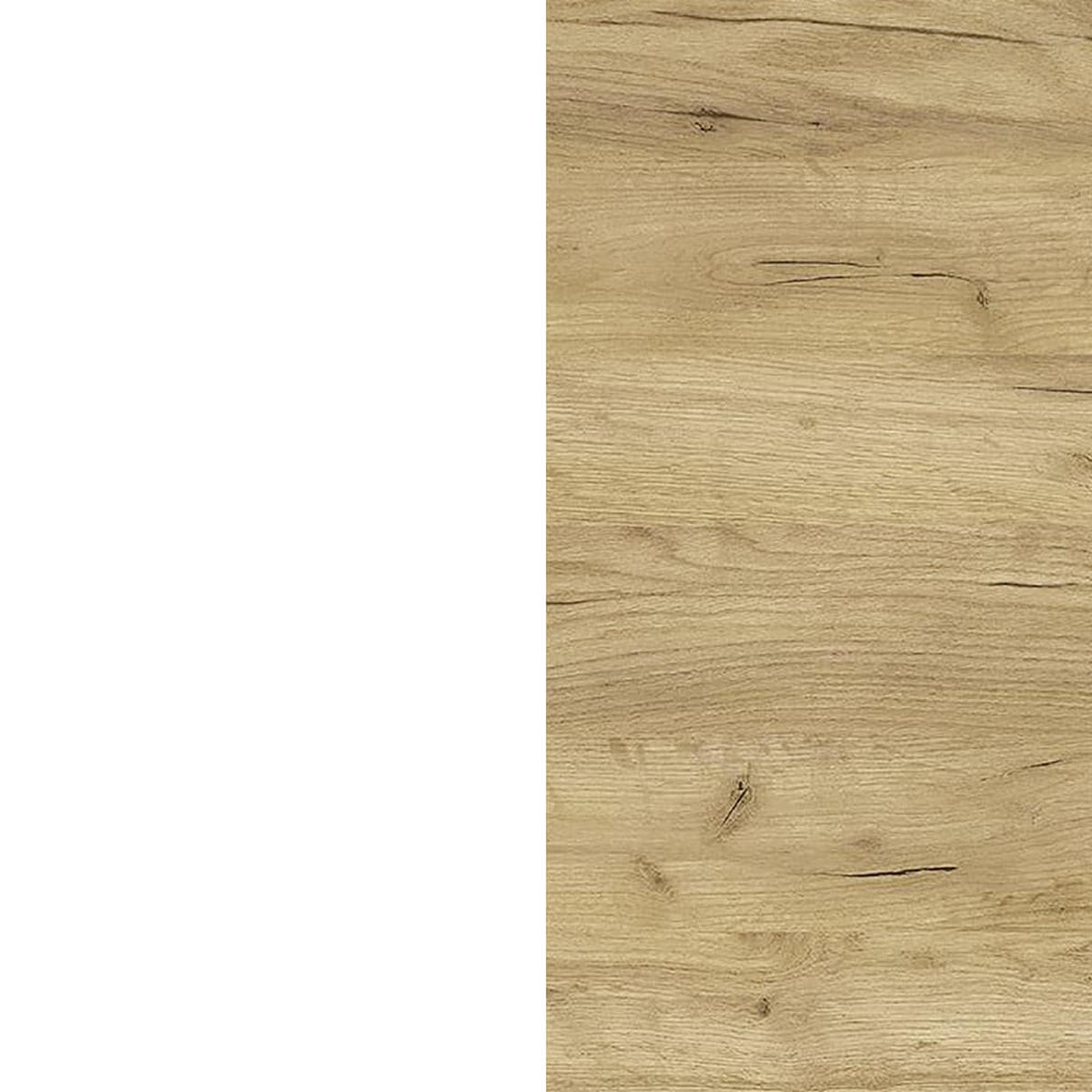 SCHREIBTISCH – Weiß/Beige, 140x61x74 cm, mit Container, stoßfest, Metallkufen - Weiß, Holz/Metall (61/140/74cm) - KADIMA DESIGN