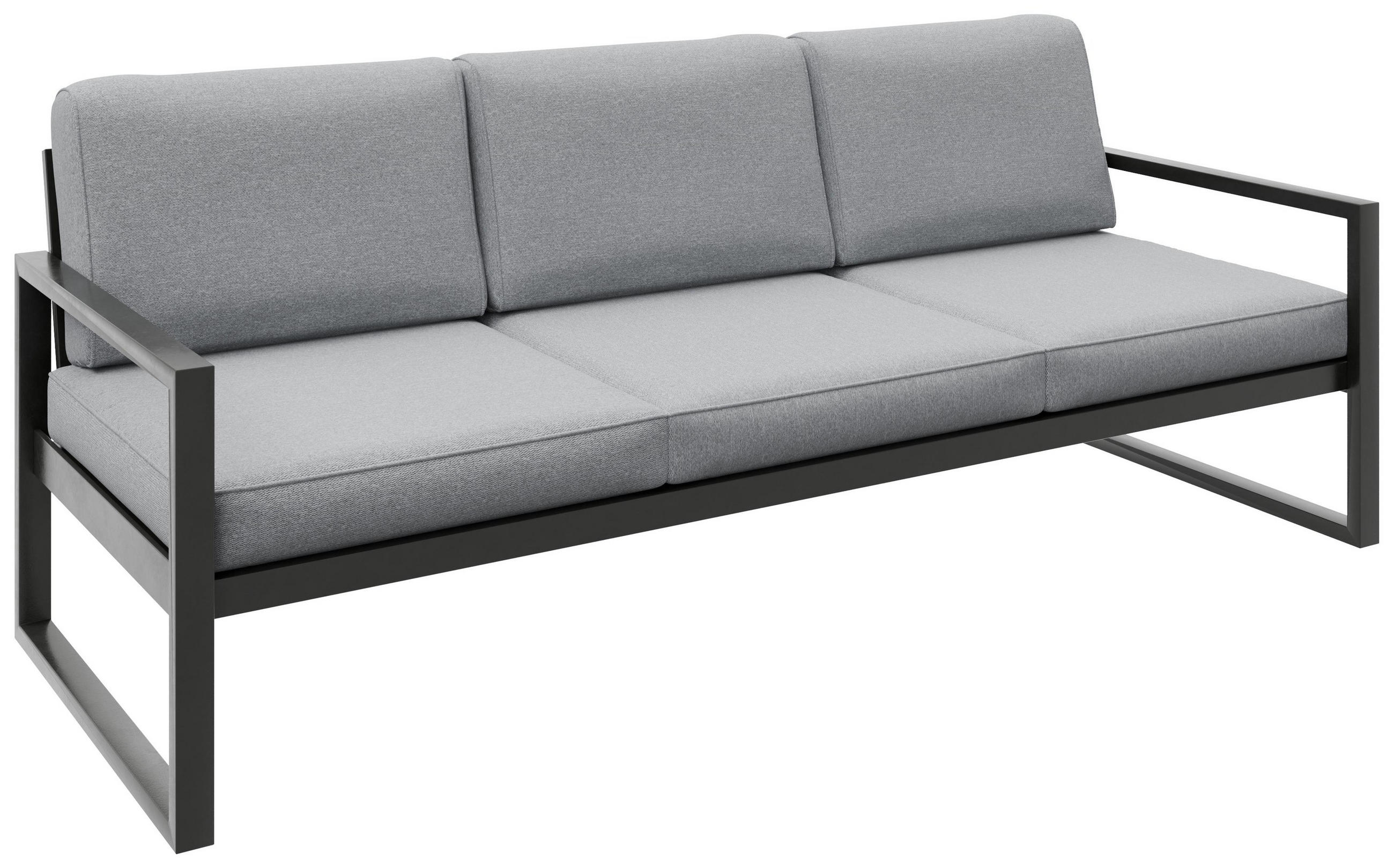 WFL Group Gartenbank Grau 216x86x80 cm