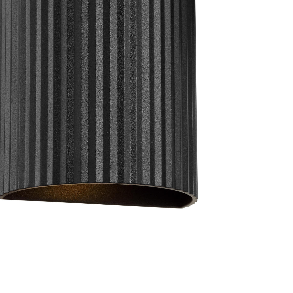 WANDLEUCHTE Undula Schwarz 6/10/18 cm - Schwarz, Metall (10/18/6cm) - Brilliant