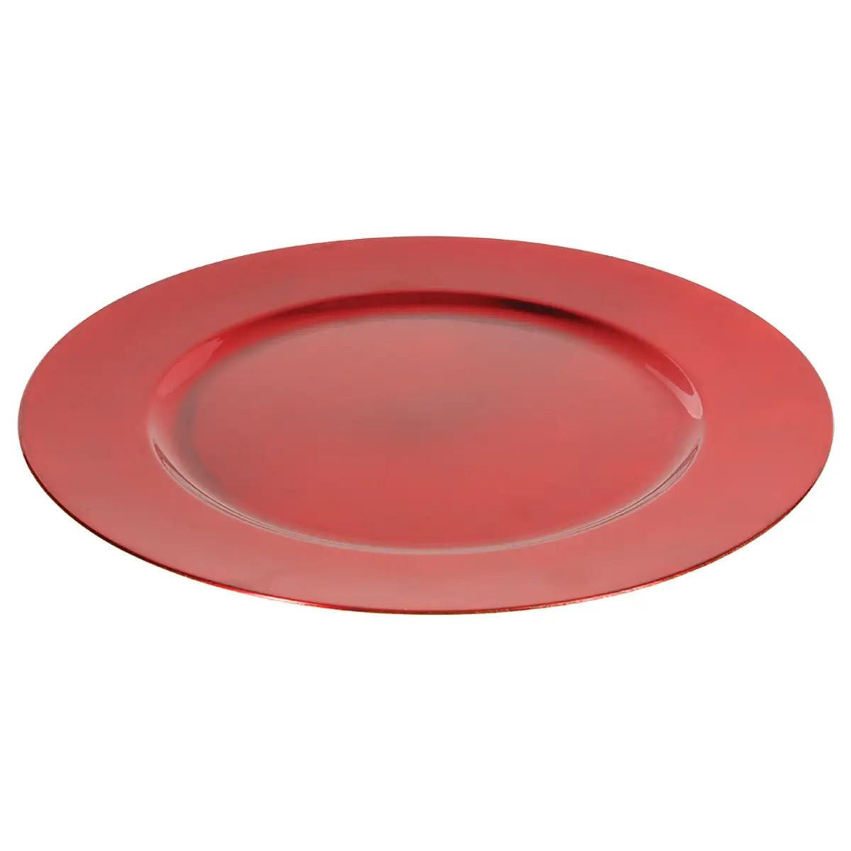 UNTERTELLER Ø 33 cm - Rot, Kunststoff (33cm) - Atmosphera Createur d´interieur