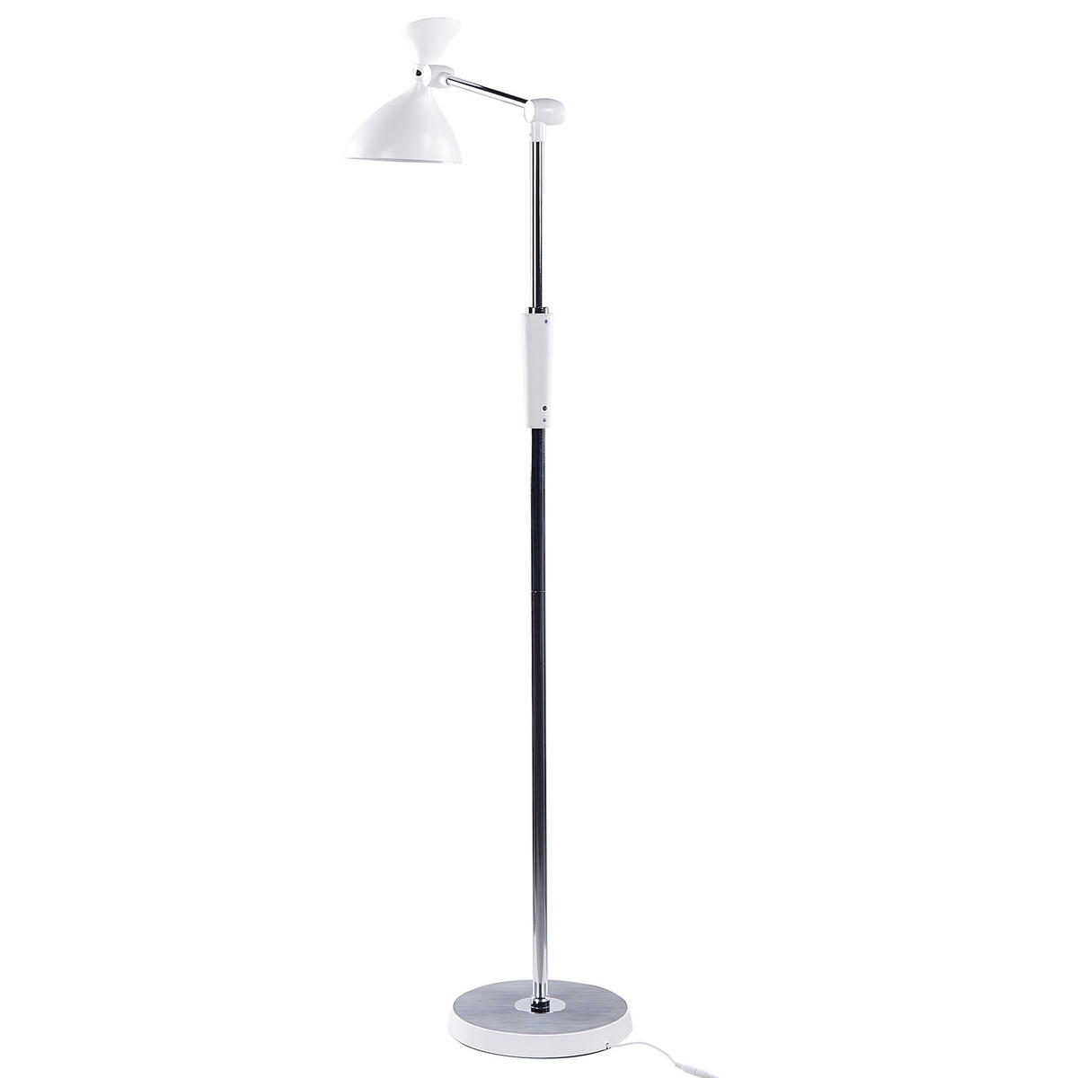 STEHLAMPE Andromeda 26/52/169 cm - Weiß, Kunststoff (26/27.2/169cm) - Beliani