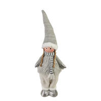 PLÜSCHFIGUR Santa Lila Silber Textil - Grau, Textil (11/52/20cm) - Mondex