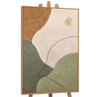 GEMÄLDE Das Flüstern der Täler Schattenfugenrahmen Eichefarben 120x80 cm - Eichefarben, Holz (120/80cm) - YS-art gallery