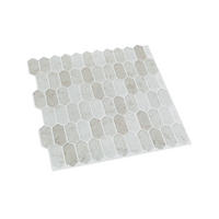 FLIESENAUFKLEBER 1 Stück 30,5 x 30,5 cm Selbstklebende Fliesen - Pera Beige - Ecru/Beige, Kunststoff (30.5/0.12/30.5cm) - Mazovia