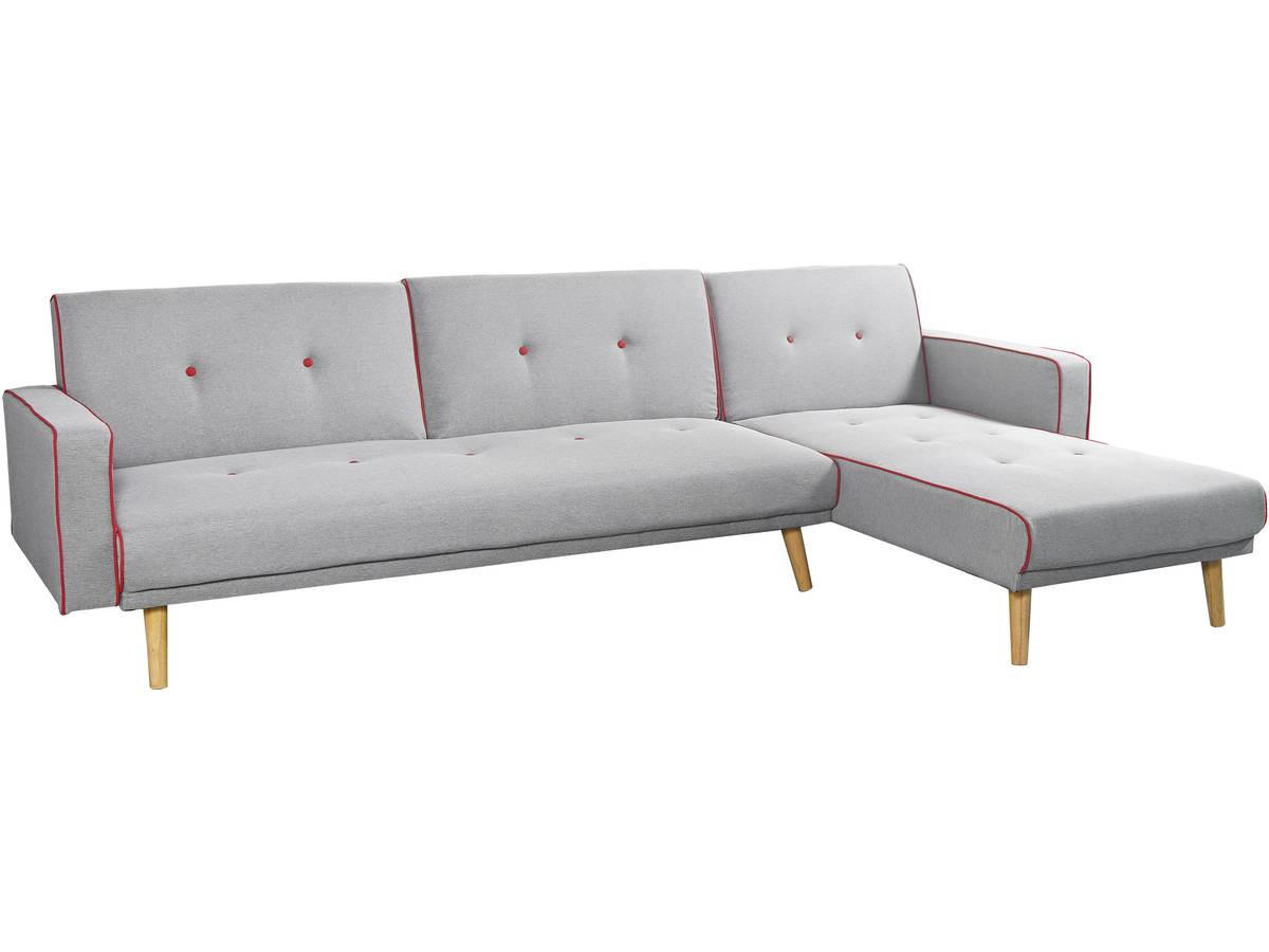 ECKSCHLAFSOFA Jules Grau - Grau, Textil (275/148cm) - Habitat Garten