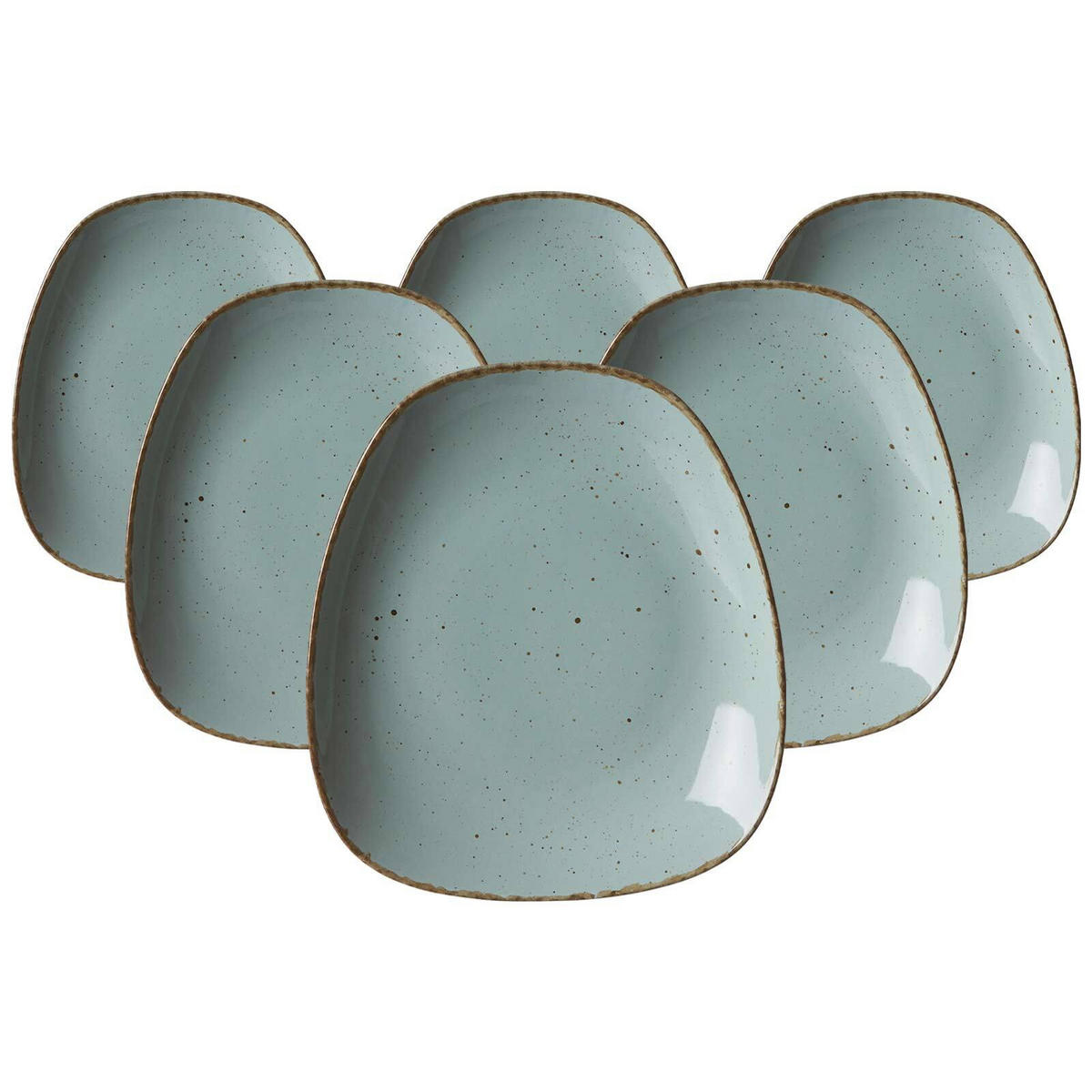 BEILAGENTELLER Casa Blau 19 x 16,5 cm 6er Set - Blau, Keramik (19cm) - Ritzenhoff Breker