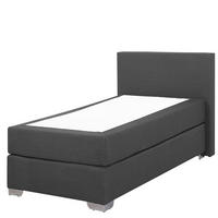BOXSPRINGBETT 90/200cm Dunkelgrau President - Dunkelgrau, Textil (90/200cm) - Beliani