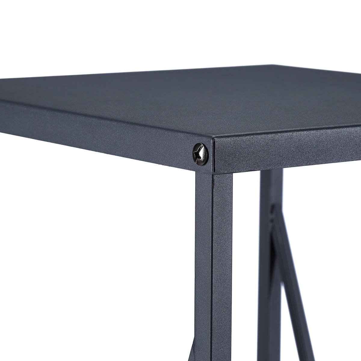 KAMINHOLZREGAL - Grau, Metall (34/112/34cm) - Relaxdays