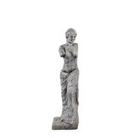 SKULPTUR Olivette Schwarz 16/15/60cm - Schwarz, Stein (15/60/16cm) - PTMD Collection