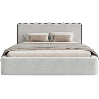 POLSTERBETT Duney Hellgrau Strukturstoff mit Bettkasten 140x200 cm - Hellgrau, Textil (140/200cm) - Selsey