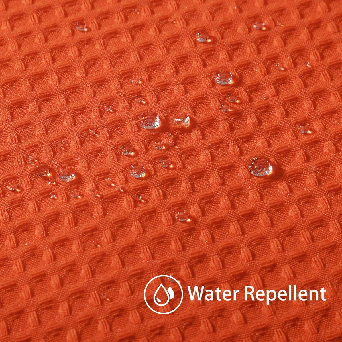 DUSCHVORHANG Waffelstoff 152 x 182 cm Orange - Orange, Textil (152/182cm)