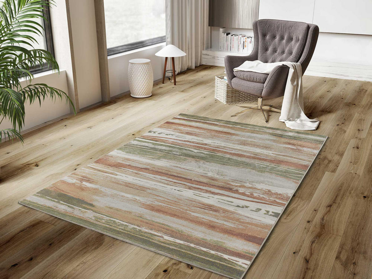 WEBTEPPICH Rostfarbe Bleik 135/195 cm - Rostfarben/Beige, Textil (135/195cm) - Atticgo