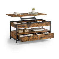 COUCHTISCH - Braun, Holzwerkstoff/Metall (50/100/63cm) - Relaxdays