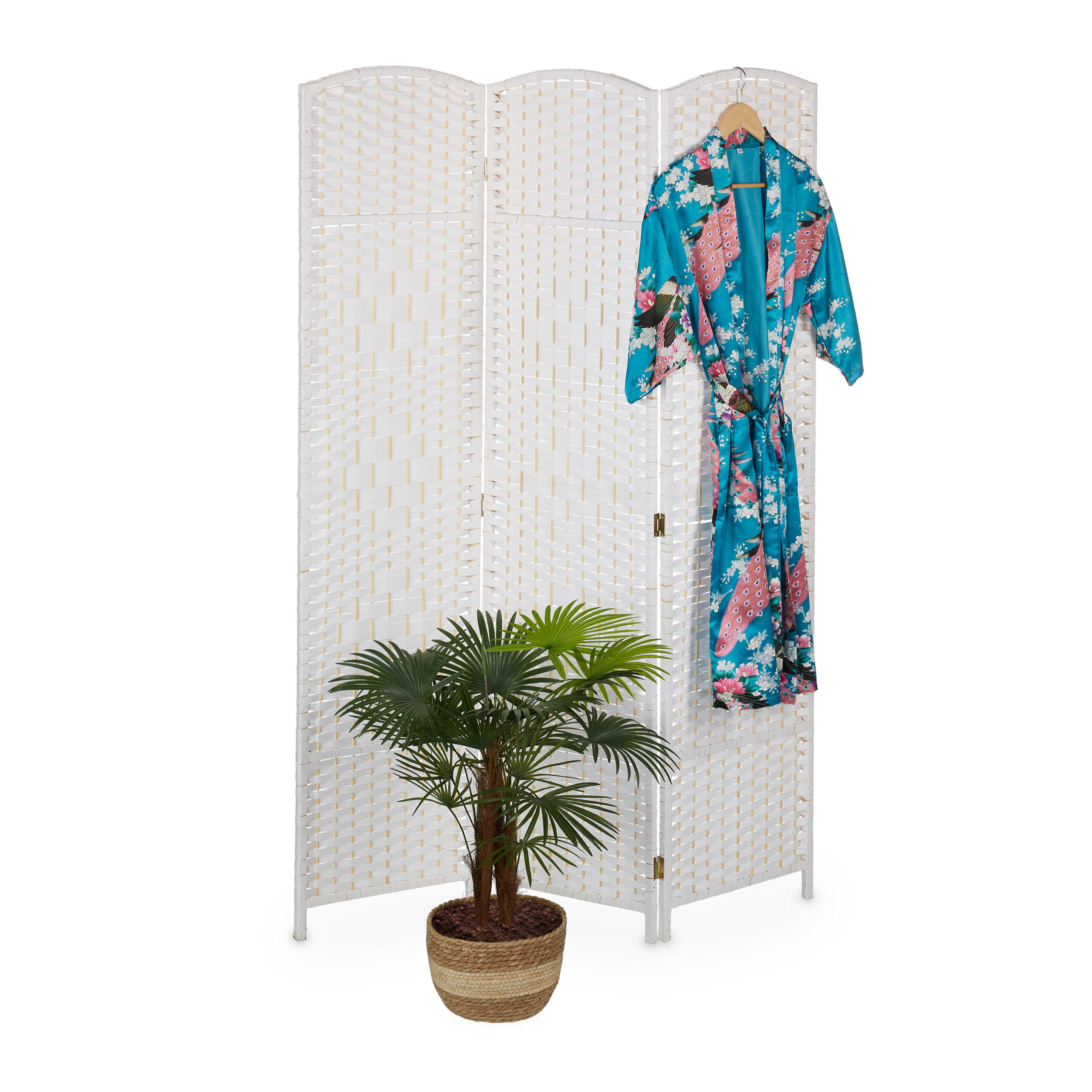PARAVAN Alb 3-piese 170x120 cm