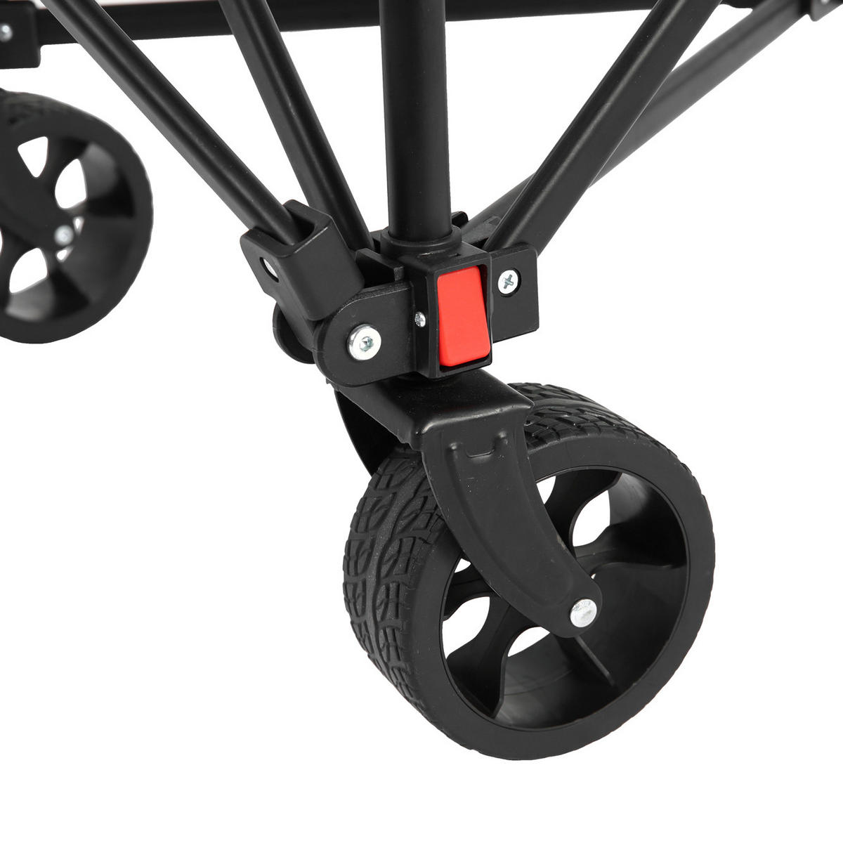 GARTENWAGEN 80L Army Grün – Outdoor Transportwagen mit All-Terrain Rädern & Teleskopgriff - Grün, Metall (77/45/48cm) - Urban Meuble