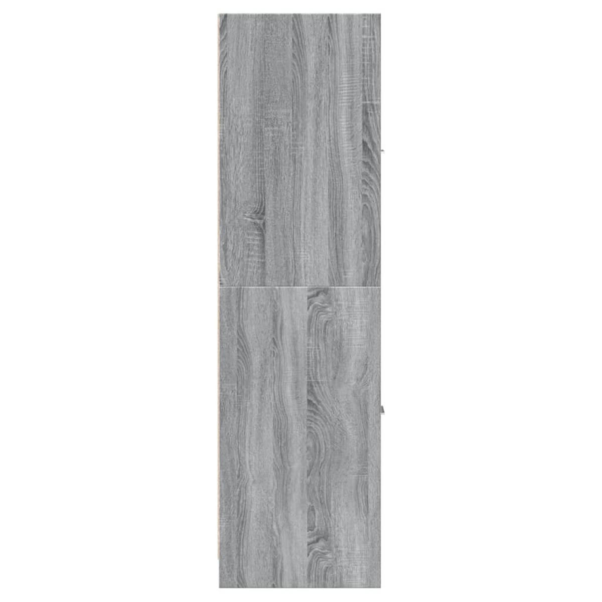 APOTHEKERSCHRANK Grau Sonoma 30/41/144,5 Cm Holzwerkstoff - Hellgrau, Holzwerkstoff (41/144.5/30cm) - vidaXL