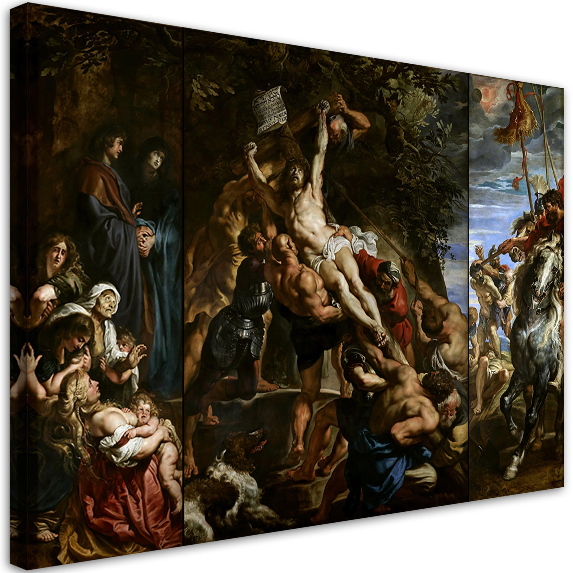 WANDBILD die erhöhung des kreuzes p. p. rubens - Multicolor, Textil (60/40cm) - Feeby