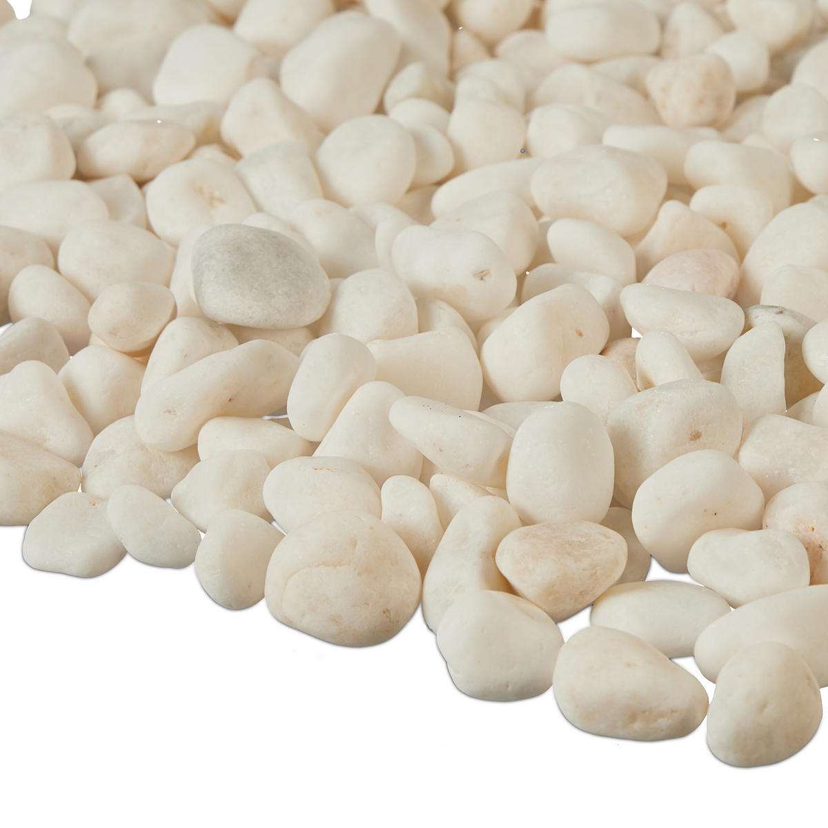 MARMORKIES - Weiß, Stein (1.5/1.5/1.5cm) - Relaxdays