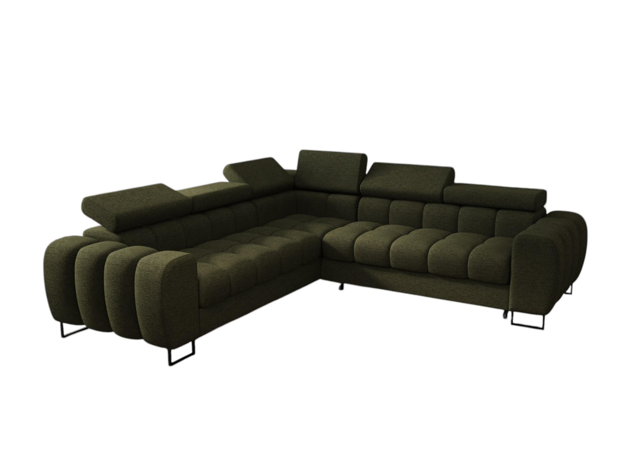 Fun Möbel Ecksofa Grün 260x260 cm