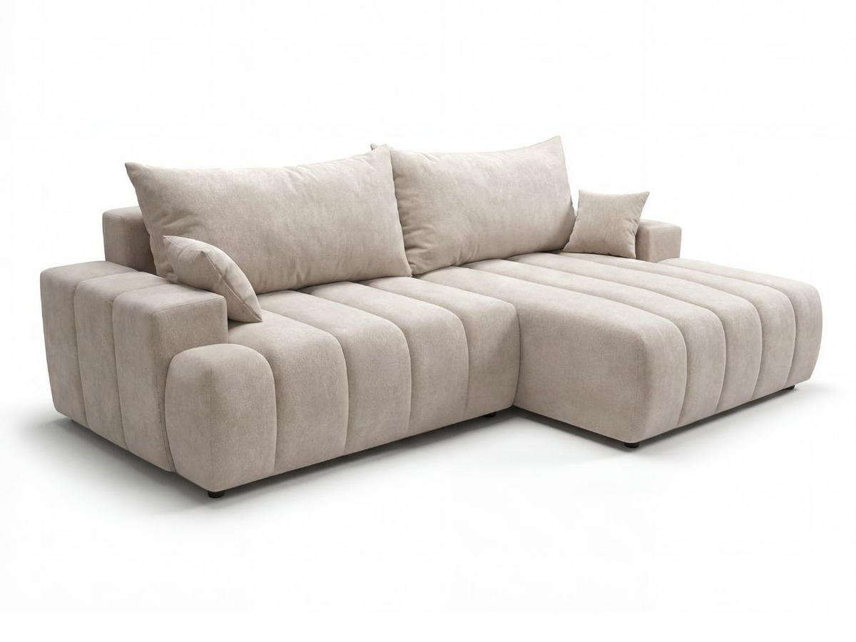 ECKSOFA Caleo Beige Rechts - Beige, Holz/Textil (270/170cm) - Graingold