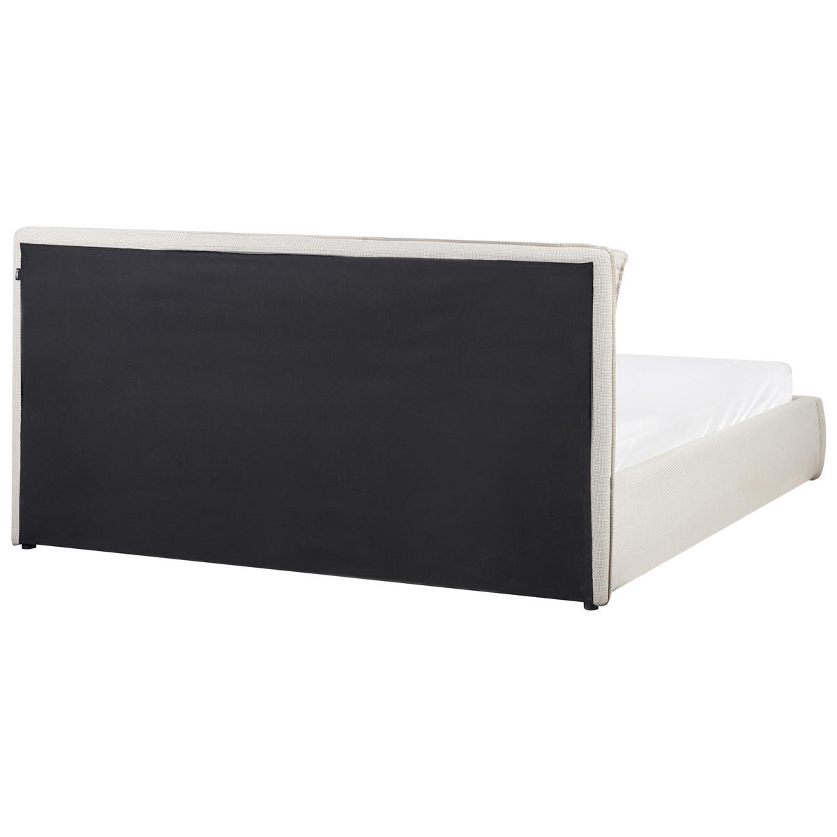 BETT mit Stauraum 180x200 cm Beige Bajonna - Beige, Textil (180/200cm) - Beliani